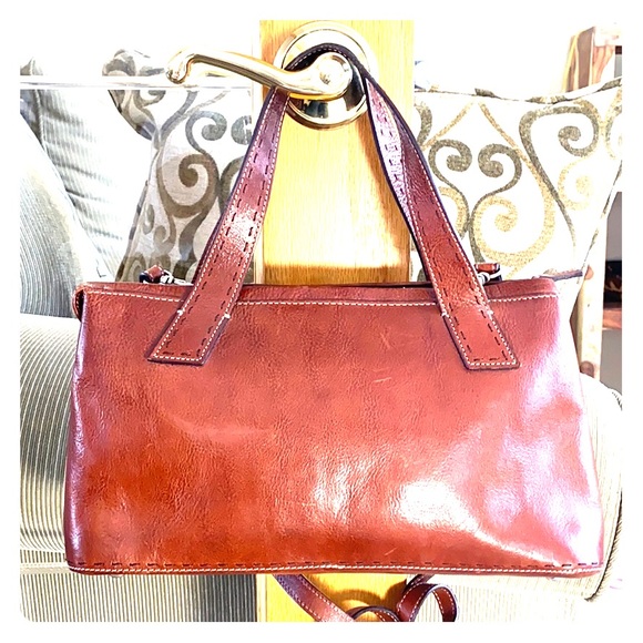 Fossil Handbags - 🗝 Fossil brown med vintage leather satchel bag 🗝